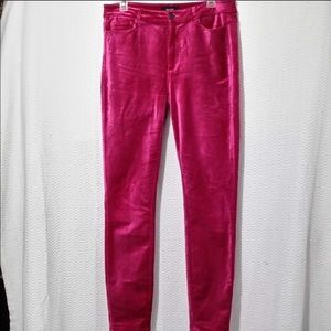 Hot pink Paige Hoxton velvet sz 30. GUC